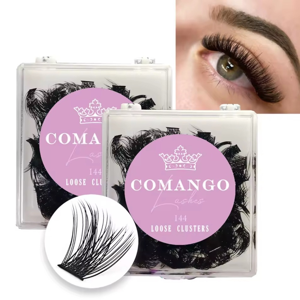 Comango 144 Cluster Lashes in 12mm, 14mm and 16mm